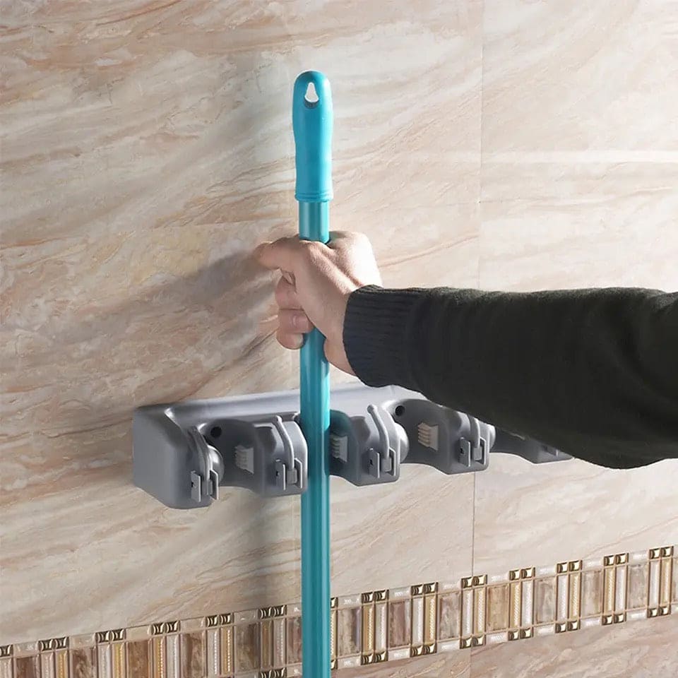 Magic Mop Holder, Multifunctional Broom Holder, ABS Mop Holder, Kitchen Bathroom Organizer Rack, Brush Broom Organizer Hanger, Household Mop Brush Hanger, 4 Position Broom And Mop Holder Magic Mop Holder, Multifunctional Broom Holder, ABS Mop Holder, Kitchen Bathroom Organizer Rack, Brush Broom Organizer Hanger, Household Mop Brush Hanger, 4 Position Broom And Mop Holder